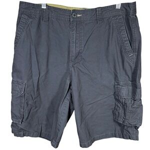 Route 66 Mens Dark Gray Cargo‎ Shorts Size 38 Cotton Blend Relaxed Fit Pockets